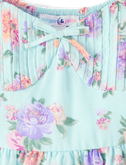 Tween Girls Floral Fit And Flare Dress
