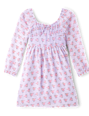 Tween Girls Floral Fit And Flare Dress