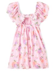 Tween Girls Floral Fit And Flare Dress