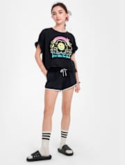 Tween Girls Contrast Dolphin Shorts