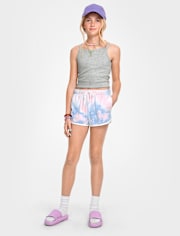 Tween Girls Tie Dye Dolphin Shorts