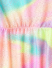 Tween Girls Rainbow Lace Cover Up