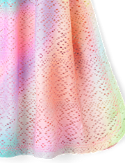 Tween Girls Rainbow Lace Cover Up