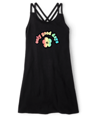 Tween Girls Good Days Cross Strap Cover Up