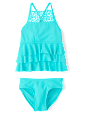 Tween Girls Ruffle Tankini Swimsuit