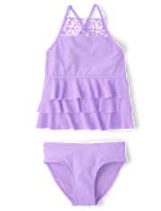 Tween Girls Ruffle Tankini Swimsuit