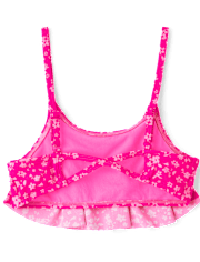 Tween Girls Floral Ruffle Bikini Swimsuit