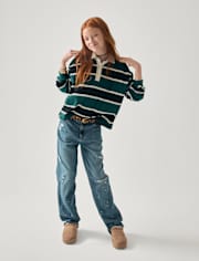 Tween Oversized Rugby Polo