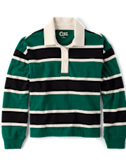 Tween Girls Oversized Rugby Polo