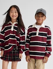 Tween Girls Oversized Rugby Polo
