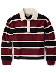 Tween Girls Oversized Rugby Polo