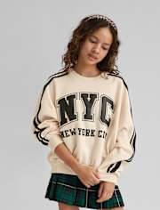 Tween Girls Graphic Premium Fleece Sweatshirt