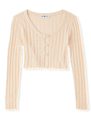 Tween Girls Cropped Cardigan