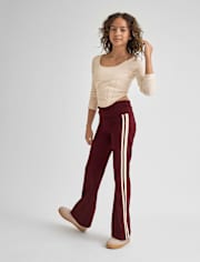 Tween Girls Foldover Flare Leggings