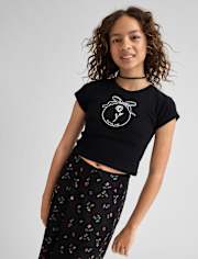 Tween Girls Graphic Baby Tee