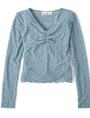 Tween Girls Stretch Lace Top