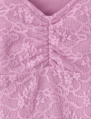 Tween Girls Stretch Lace Top