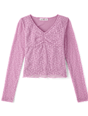 Tween Girls Stretch Lace Top