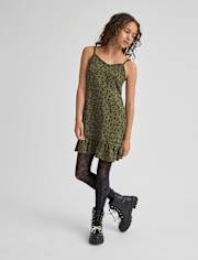 Tween Girls Floral Ruffle Dress