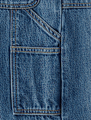 Tween Girls Baggy Utility Jeans