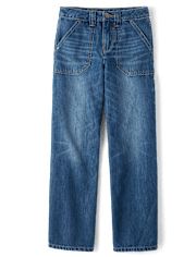 Tween Girls Baggy Utility Jeans