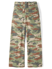 Tween Girls Printed Baggy Utility Pants
