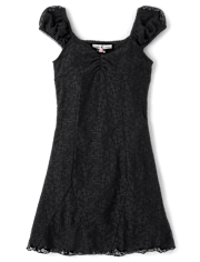 Tween Girls Floral Lace Dress