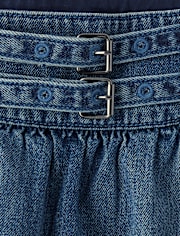 Tween Girls Denim Bubble Skort