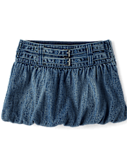 Tween Girls Denim Bubble Skort