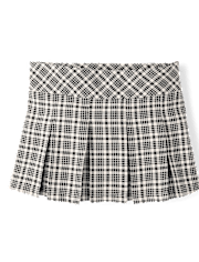 Tween Girls Plaid Pleated Skort