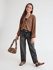 Tween Girls Baggy Barrel Jeans