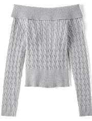 Tween Girls Off Shoulder Sweater