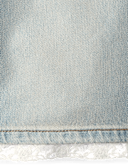 Tween Girls Lace HemJean Shorts