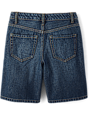 Tween Girls Studded Rhinestone Jean Shorts