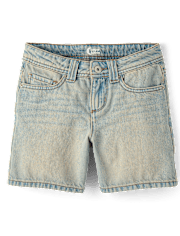 Tween Girls Relaxed Midi Jean Shorts