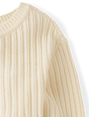 Tween Girls Stitched Off Shoulder Sweater