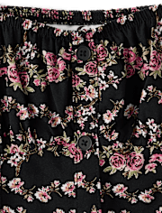 Tween Girls Floral Button Front Dress