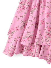 Tween Girls Floral Smocked Romper