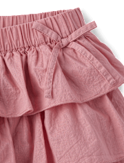 Tween Girls Tiered Ruffle Mini Skort