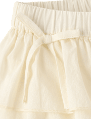 Tween Girls Tiered Ruffle Mini Skort