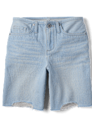 Tween Girls Ripped Jean Shorts