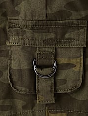 Tween Girls Camo Shortie Cargo Shorts