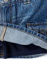 Tween Girls Denim Cargo Skort