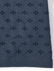 Tween Girls Textured Eyelet Off Shoulder Top