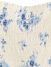 Tween Girls Floral Smocked Romper