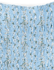 Tween Girls Floral Smocked Romper