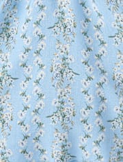 Tween Girls Floral Smocked Romper