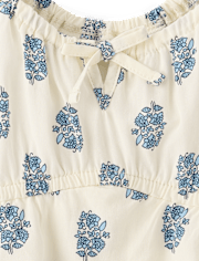 Tween Girls Floral Tiered Tank Top