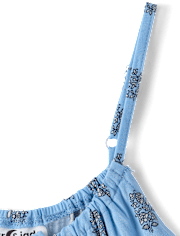 Tween Girls Floral Tiered Tank Top