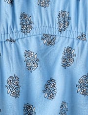 Tween Girls Floral Tiered Tank Top